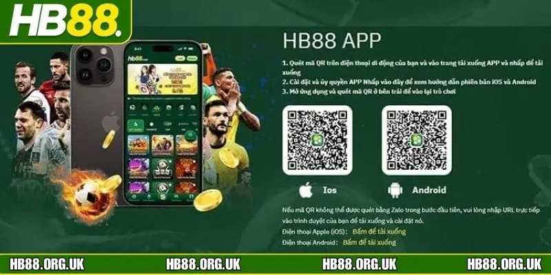 Các phương thức tải ứng dụng HB88 phù hợp với từng thiết bị