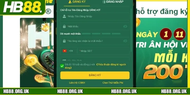 Người chơi cần truy cập đúng địa chỉ website của HB88