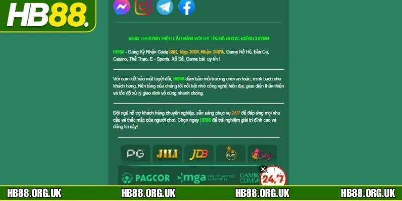 Sử dụng link HB88 mới nhất mang lại rất nhiều lợi ích